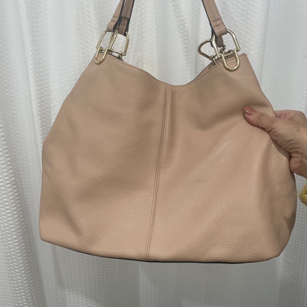 Vince Camuto Leather Tote in Cameo Rose